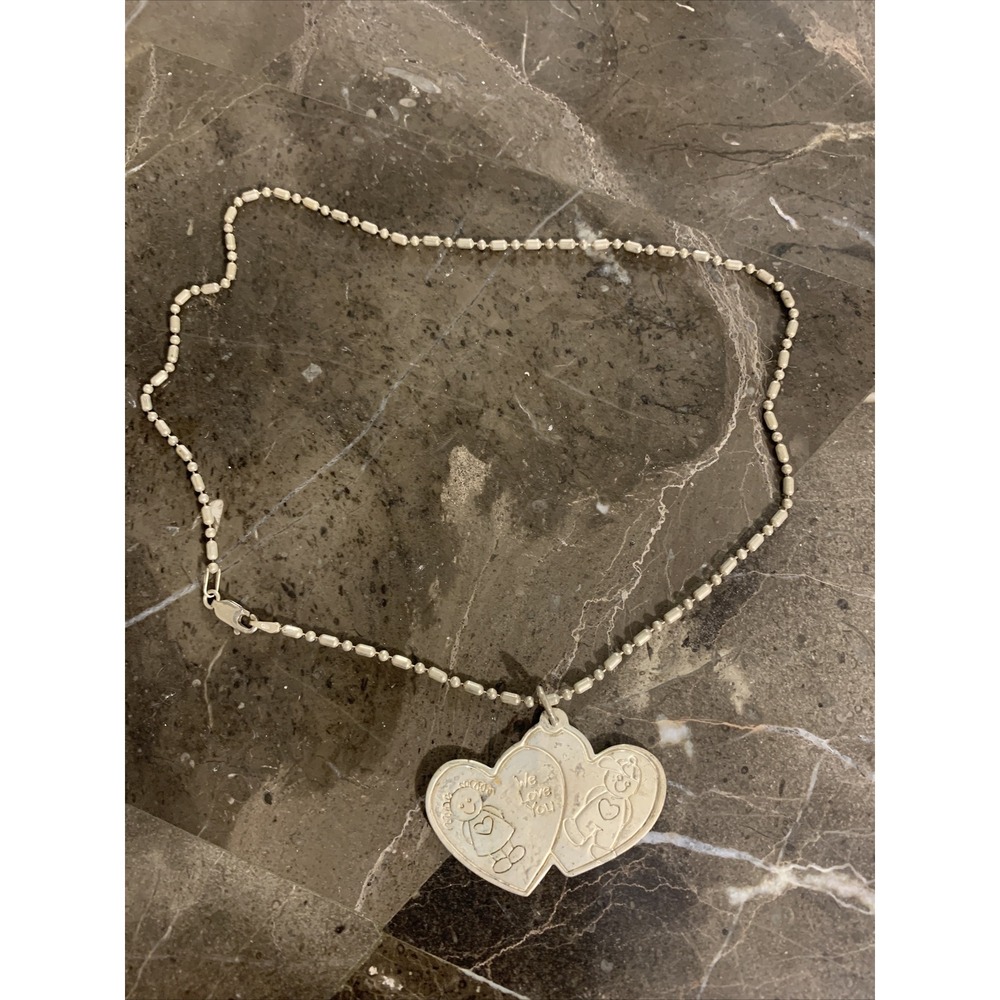 vintage brighton 925 sterling silver necklace we love you mom